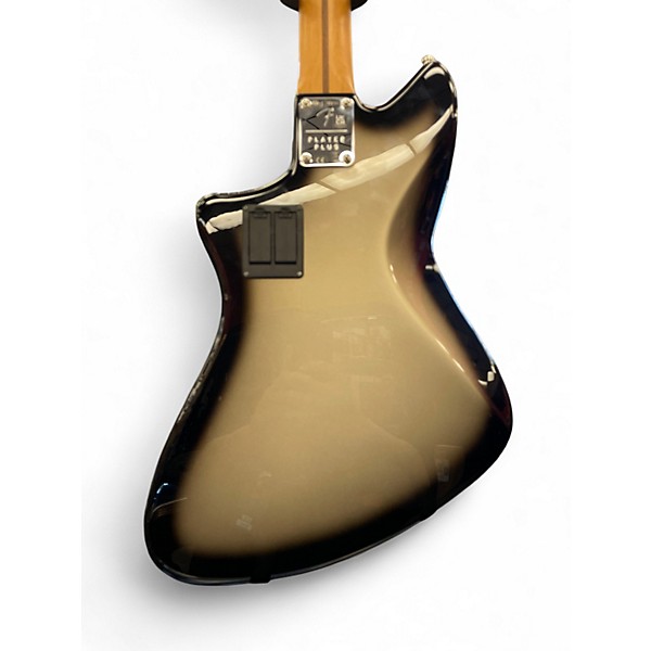 Used Fender Player Plus Meteora Bass Black and Silver Electric Bass Guitar
