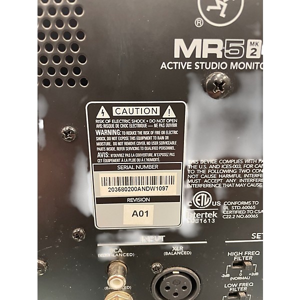 Used Mackie MR5 MKII Powered Monitor