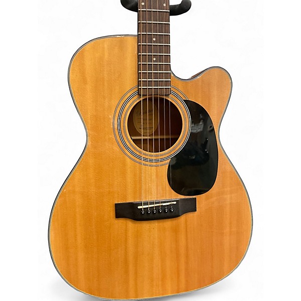 Used Bristol BM-16CE Natural Acoustic Electric Guitar