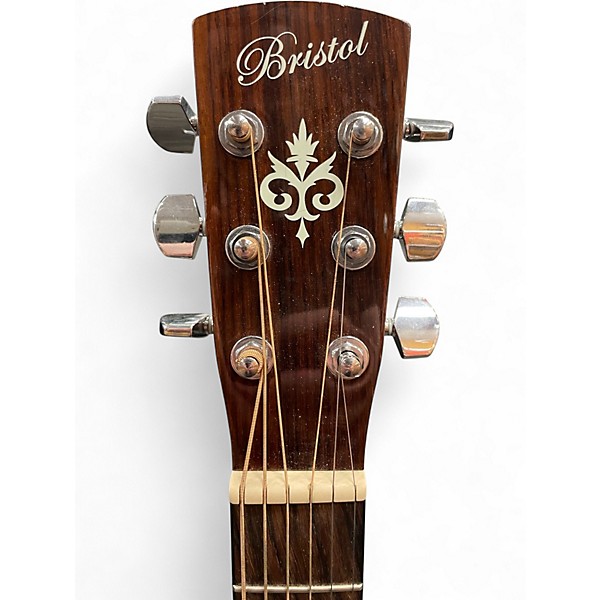 Used Bristol BM-16CE Natural Acoustic Electric Guitar