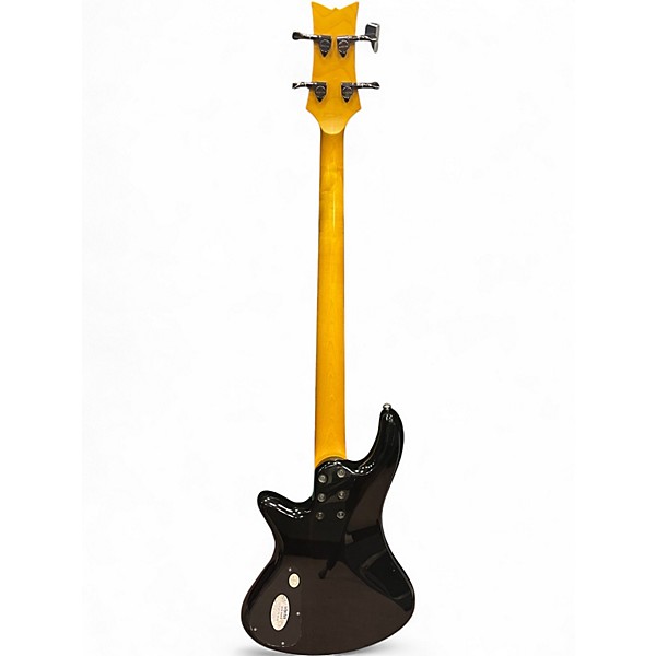 Used Schecter Guitar Research Stiletto Extreme 4 String Trans Black Electric Bass Guitar