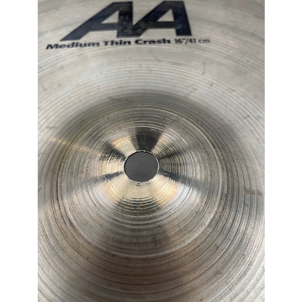 Used SABIAN 16in AA Medium Thin Crash Cymbal