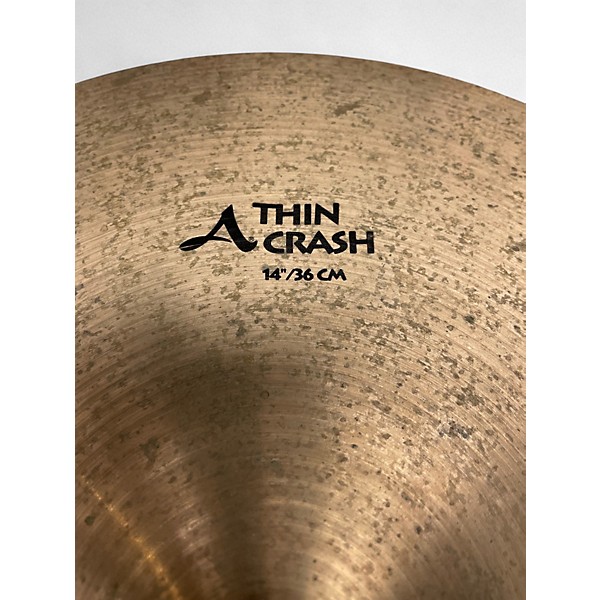 Used Zildjian 14in A Series Thin Crash Cymbal