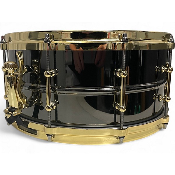Used Ludwig 14X6.5 Black Beauty Snare Brass on Brass Drum
