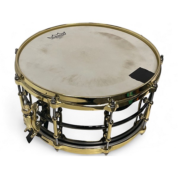 Used Ludwig 14X6.5 Black Beauty Snare Brass on Brass Drum