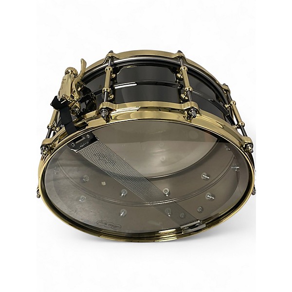 Used Ludwig 14X6.5 Black Beauty Snare Brass on Brass Drum