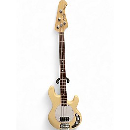Used Sterling by Music Man Sub 4 Cream Electric Bass Guitar