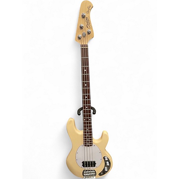 Used Sterling by Music Man Sub 4 Cream Electric Bass Guitar