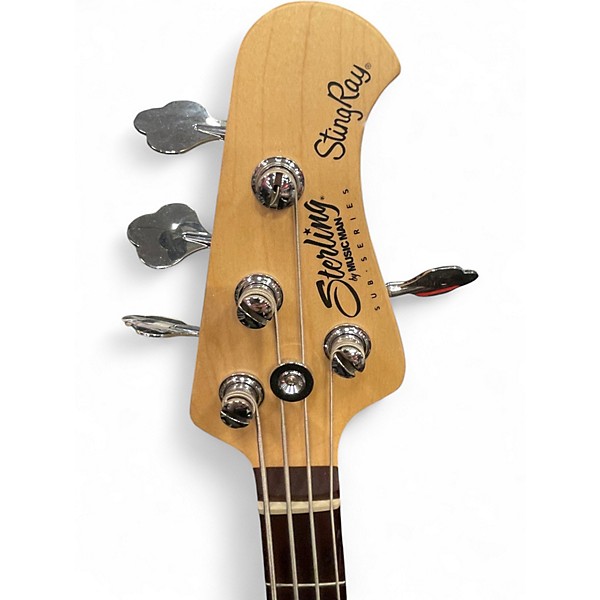 Used Sterling by Music Man Sub 4 Cream Electric Bass Guitar