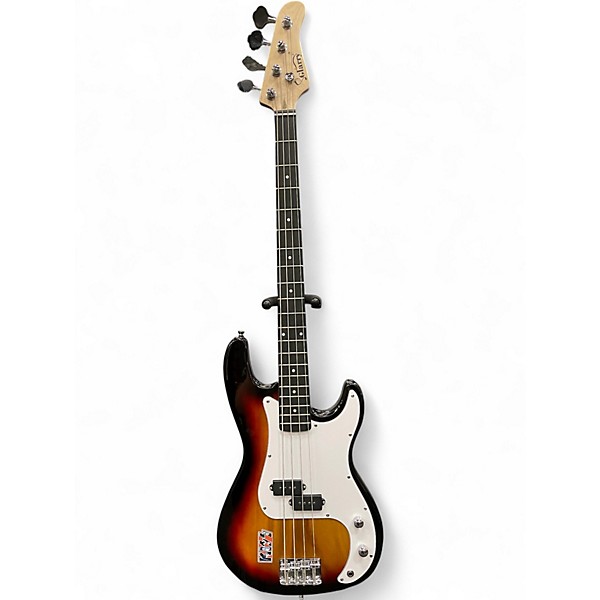 Used Glarry P Bass Sunburst Electric Bass Guitar
