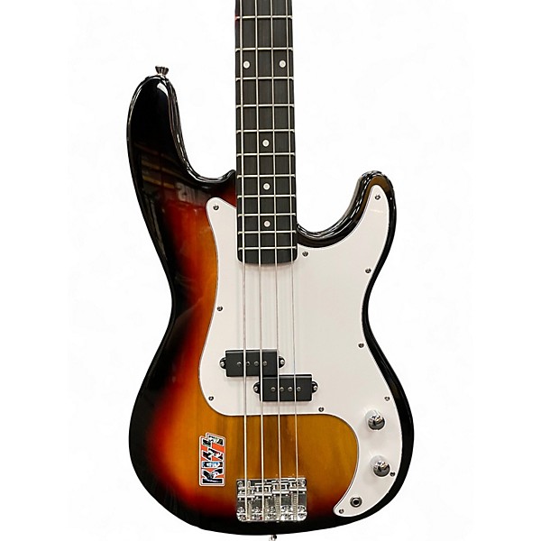 Used Glarry P Bass Sunburst Electric Bass Guitar