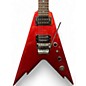 Used Dean Dime Razorback V Chrome Red Solid Body Electric Guitar