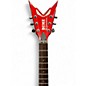 Used Dean Dime Razorback V Chrome Red Solid Body Electric Guitar
