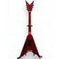 Used Dean Dime Razorback V Chrome Red Solid Body Electric Guitar