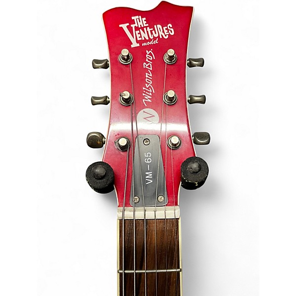 Used Wilson Bros VM65 The Ventures Candy Apple Red Solid Body Electric Guitar