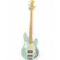 Used Sterling by Music Man STINGRAY SUB SERIES Surf Green Electric Bass Guitar thumbnail