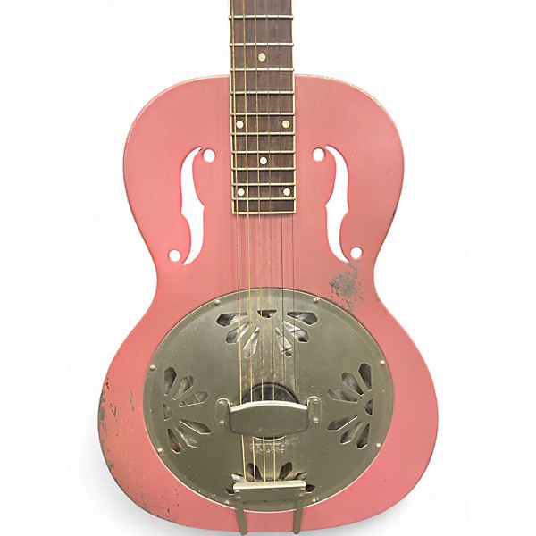 Used Gretsch Guitars G9202 Resonator Pink Acoustic Guitar