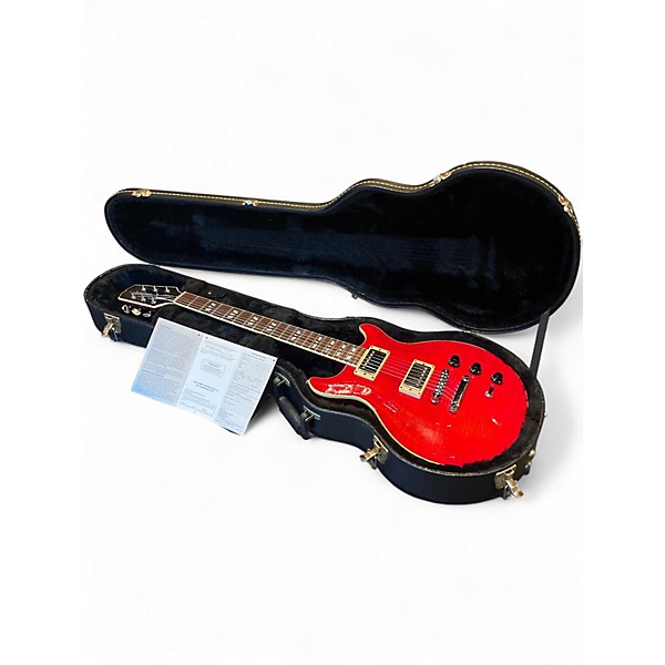 Vintage 1997 Hamer Studio Custom GATC Transparent Red Solid Body Electric Guitar