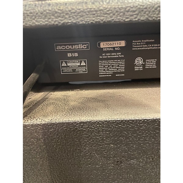 Used Acoustic B15 15W 1x10 Bass Combo Amp