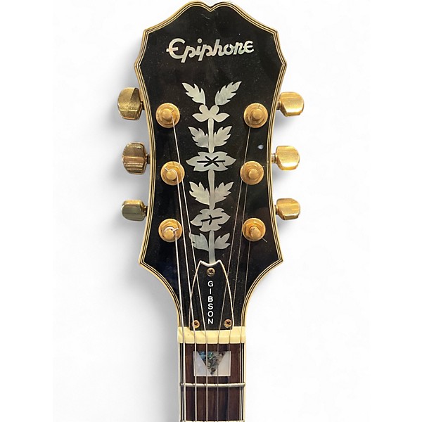 Used 2001 Epiphone Sheraton Sunburst Hollow Body Electric Guitar