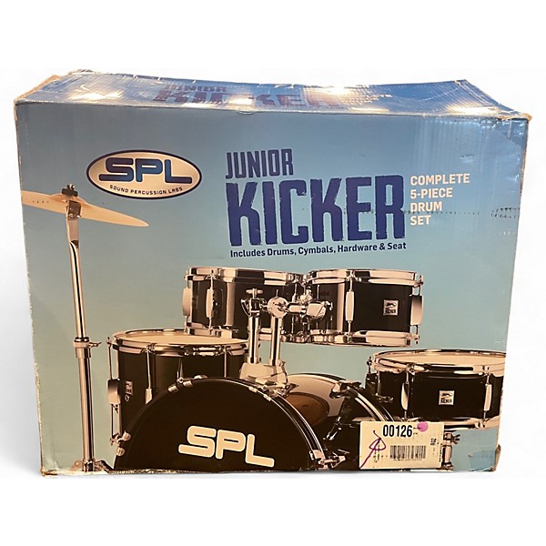 Used Sound Percussion Labs 5 Piece JUNIOR KICKER Blue Drum Kit