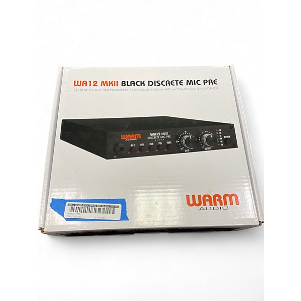 Used Warm Audio WA12 MKII Black Discrete Mic Pre Microphone Preamp