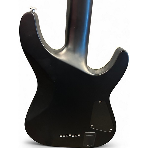 Used Schecter Guitar Research Damien Platinum 7 Left Handed Black Electric Guitar