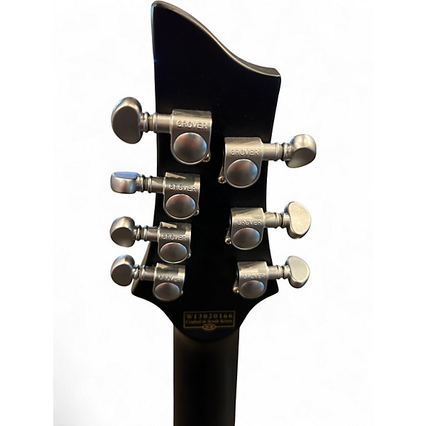 Used Schecter Guitar Research Damien Platinum 7 Left Handed Black Electric Guitar