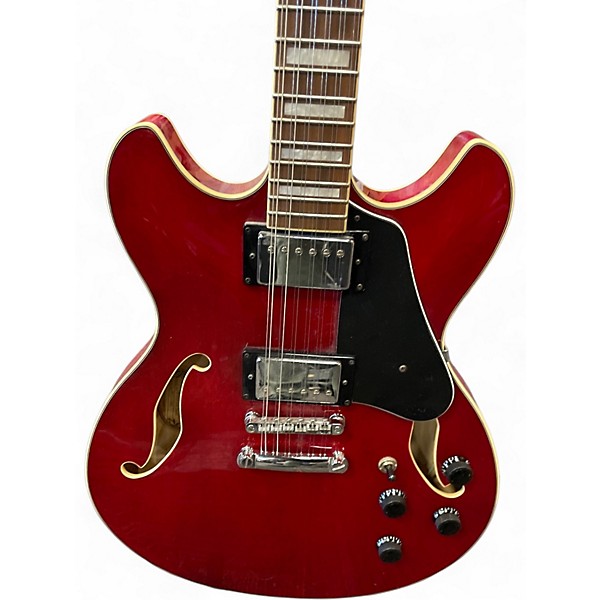 Used Ibanez AS7312 12 String Artcore RED Hollow Body Electric Guitar
