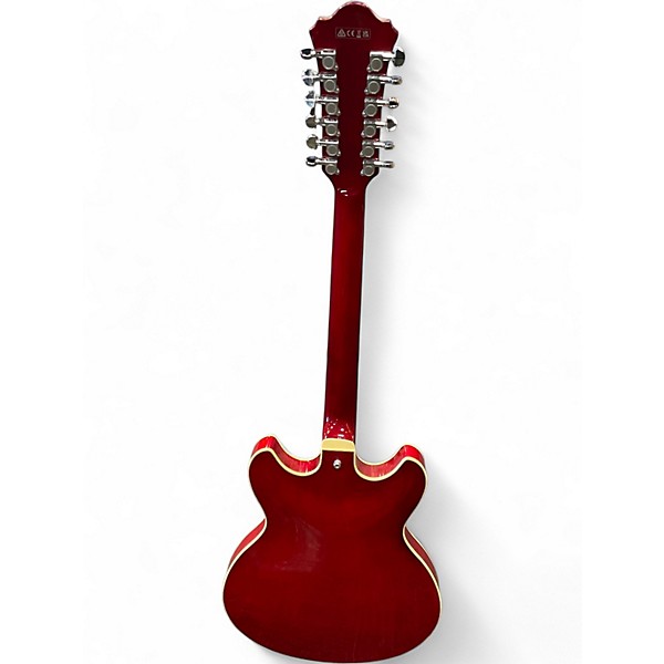 Used Ibanez AS7312 12 String Artcore RED Hollow Body Electric Guitar