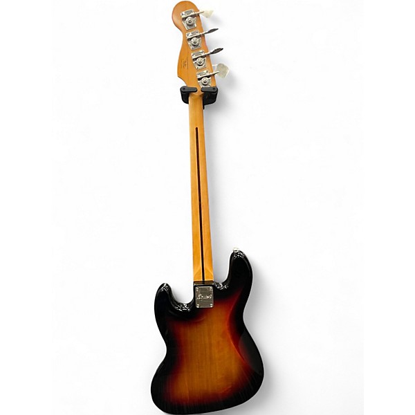 Used Squier FRETLESS JAZZ BASS SUNBURST Electric Bass Guitar