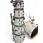Used PDP by DW 6 Piece Concept Series White sparkle Drum Kit