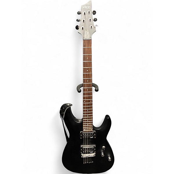 Used Schecter Guitar Research C6 Black Solid Body Electric Guitar