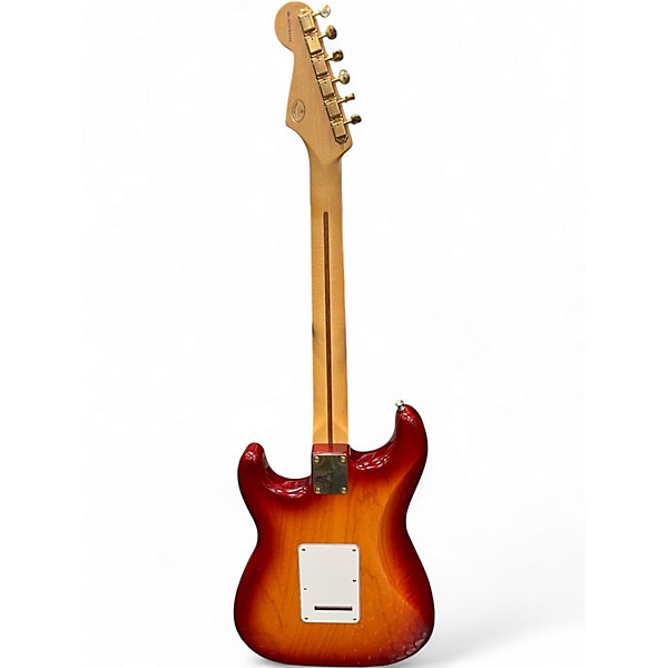 Used Fender Deluxe Players Stratocaster Sienna Sunburst Solid Body Electric Guitar