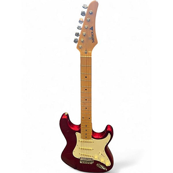 Used Samick SV130 Electric Guitar Red Solid Body Electric Guitar
