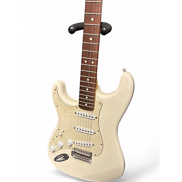 Used Fender Standard Stratocaster Alpine White Solid Body Electric Guitar