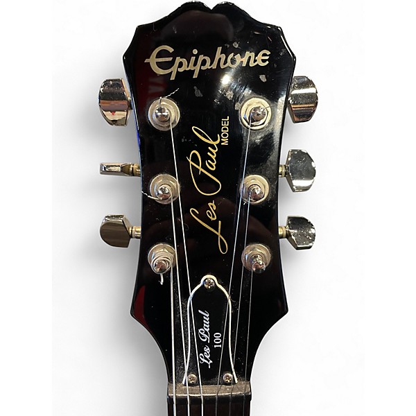 Used Epiphone Les Paul 100 Bolt On BLACK Solid Body Electric Guitar