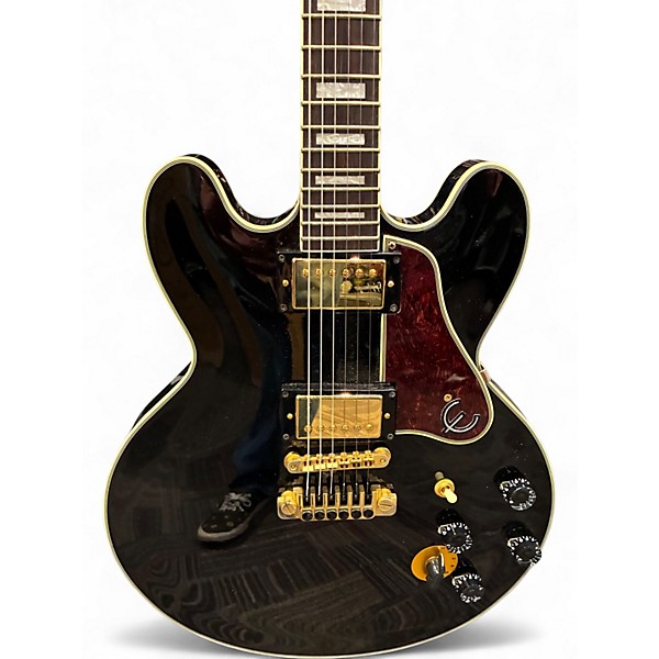 Used Epiphone BB King Lucille Black Hollow Body Electric Guitar
