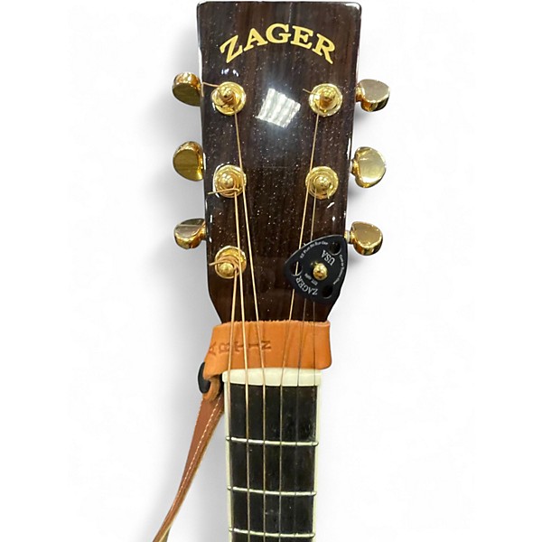 Used Zager ZAD80CE Natural Acoustic Guitar