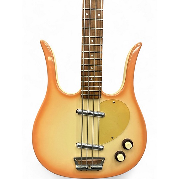 Used Danelectro LONGHORN Blonde Electric Bass Guitar
