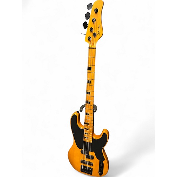 Used Schecter Guitar Research SESSION MODEL T Natural Electric Bass Guitar