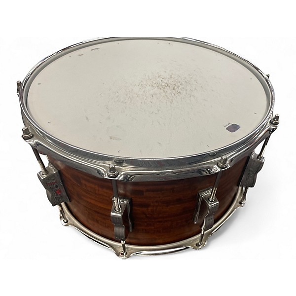 Used Ludwig 14in standard maple snare Brown Drum
