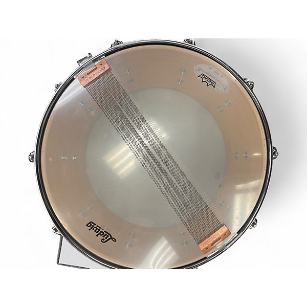 Used Ludwig 14in standard maple snare Brown Drum