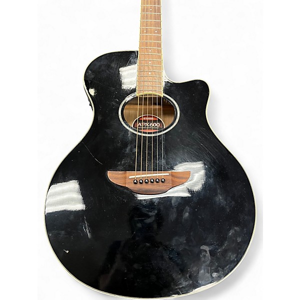 Used Yamaha APX600 Black Acoustic Electric Guitar