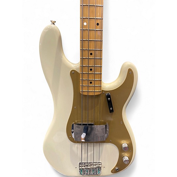 Used Fender 1958 American Vintage Precision Bass Antique White Electric Bass Guitar
