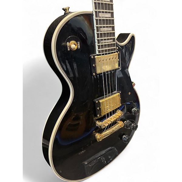 Used Epiphone Les Paul Custom Ebony Solid Body Electric Guitar