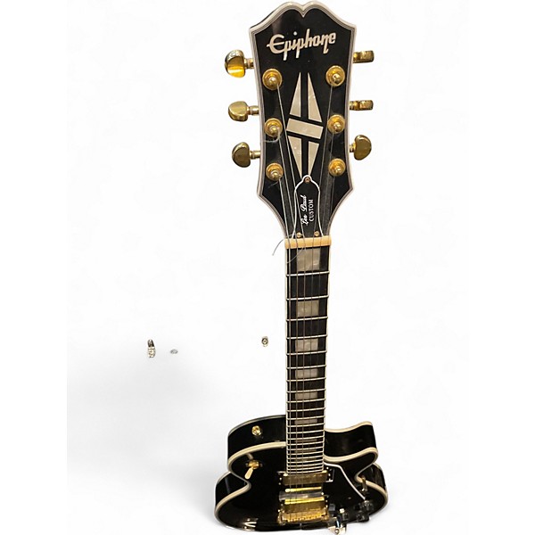 Used Epiphone Les Paul Custom Ebony Solid Body Electric Guitar
