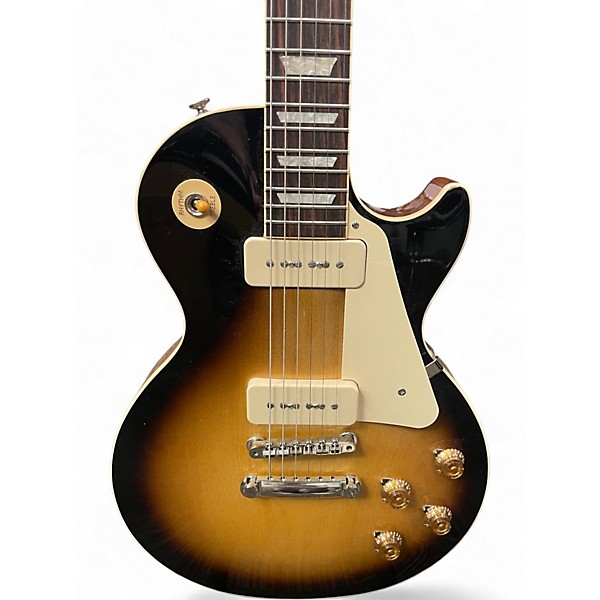 Used Gibson 50s Style Les Paul Standard W/ P90S 2 Tone Sunburst Solid Body Electric Guitar