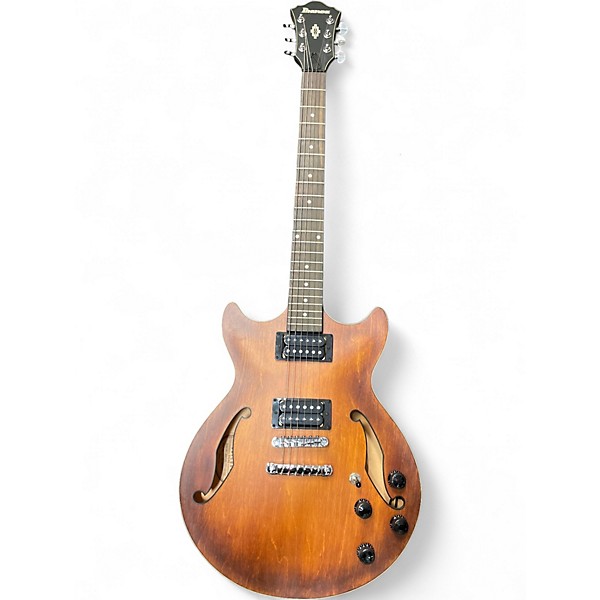 Used Ibanez AM73B Archtop burst Hollow Body Electric Guitar