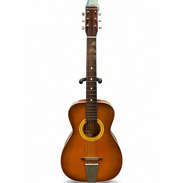 Used Silvertone PARLOR HONEYBURST Acoustic Guitar